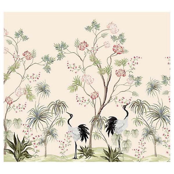 Papier peint intissé ECHASSIERS AMOUREUX 300 x 270 cm (LxH) - Tapisserie murale panoramique XXL, Made in France par Scenolia