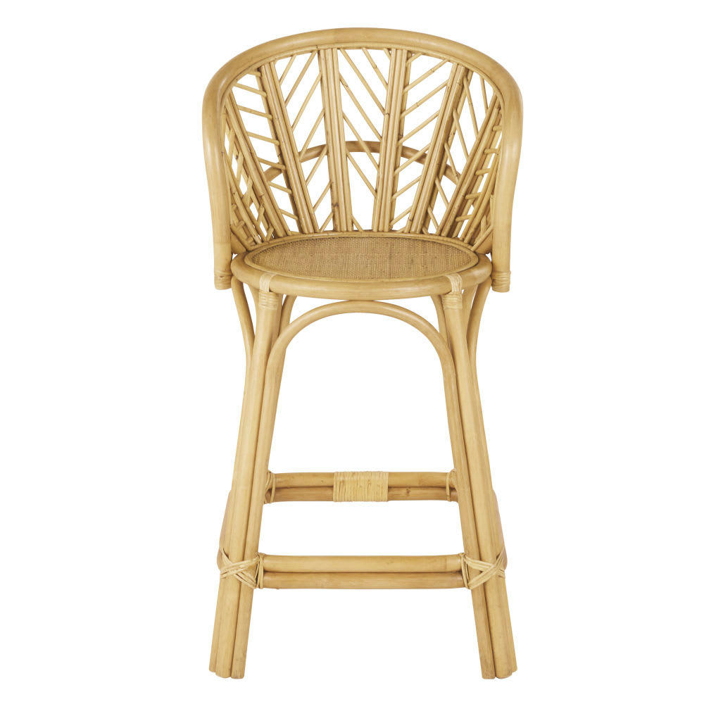 Meloa - Chaise pour îlot central en rotin H65
