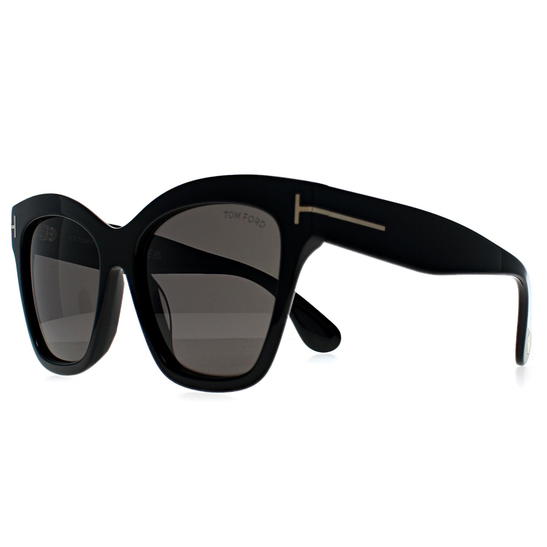 Tom Ford Butterfly Shiny Black Grey with Light Mirror Elvira FT1217