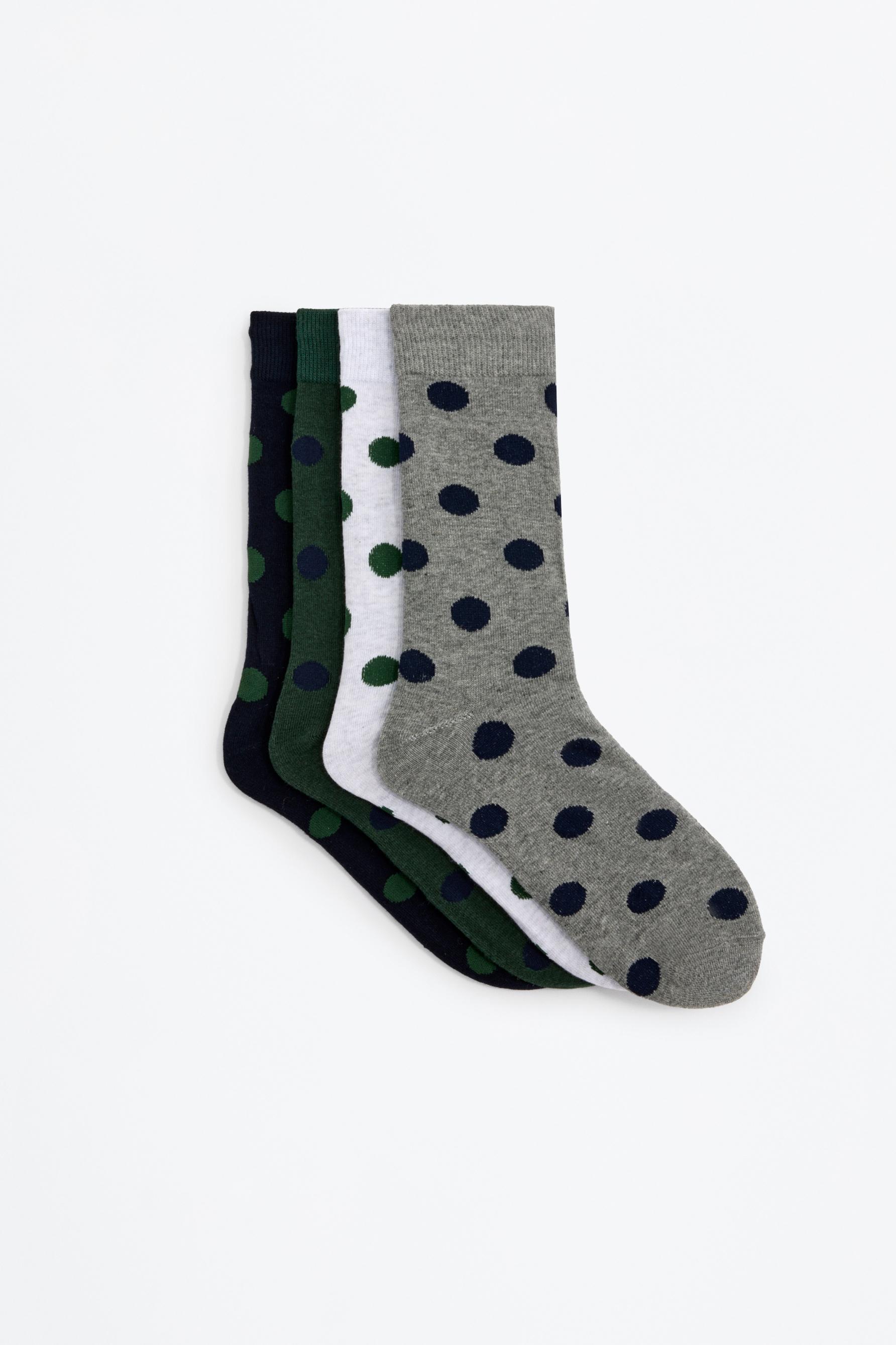 Calcetines largos topos (Pack 4)