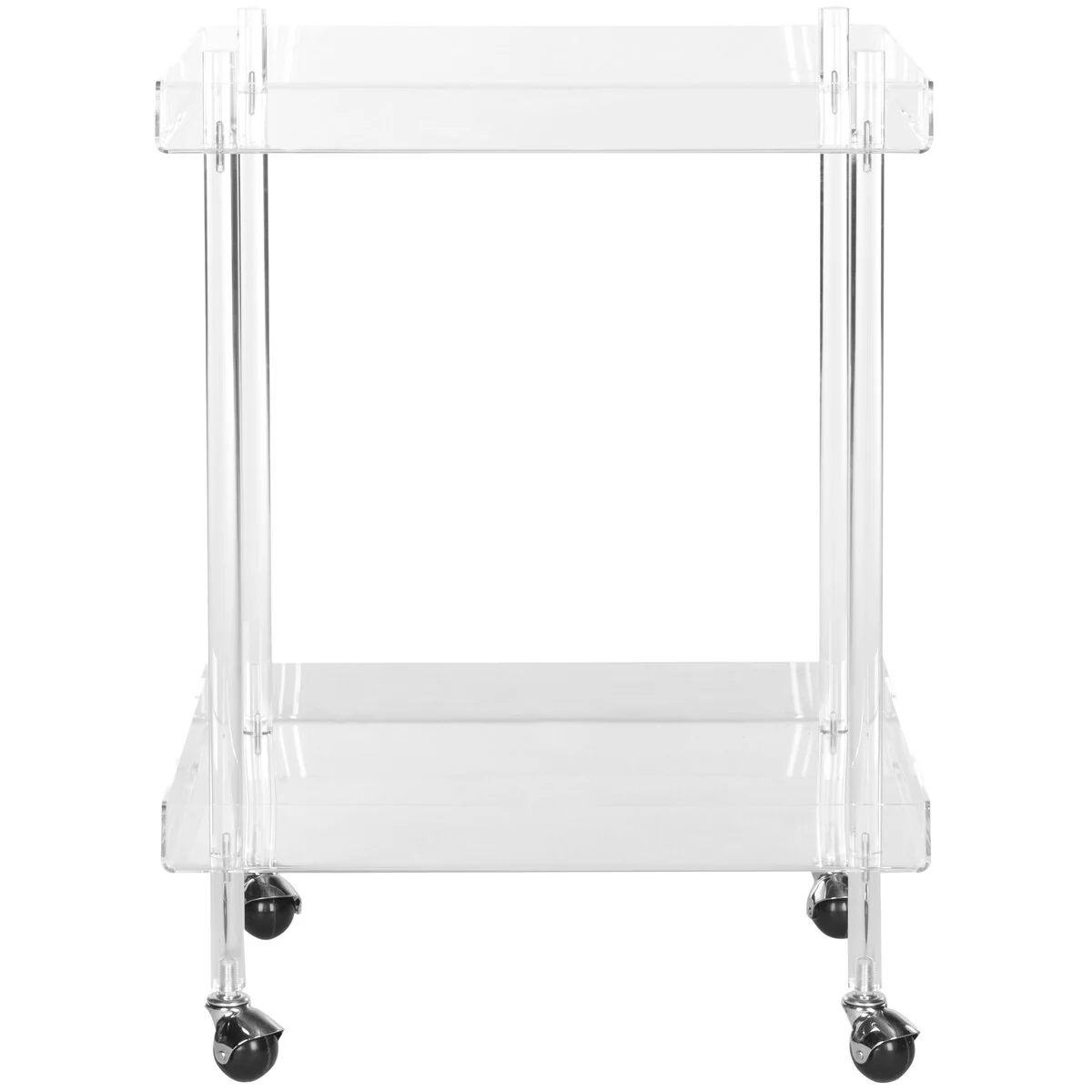 SAFAVIEH Alheid Clear Acrylic Kitchen Cart - 25.6 x 18.1 x 31.1 - 26Wx18Dx31H