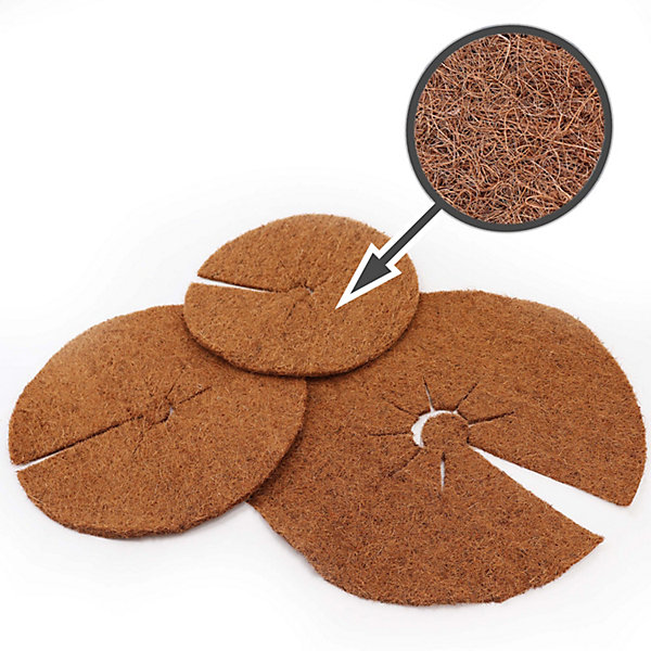 5 disques de paillis de noix de coco 30cm tapis en fibre de coco tapis de protection Aquagart