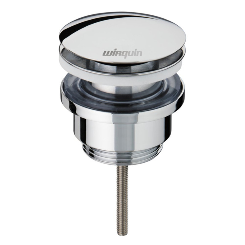 Bonde Click Clack pour lavabo avec vis centrale INVENTIV