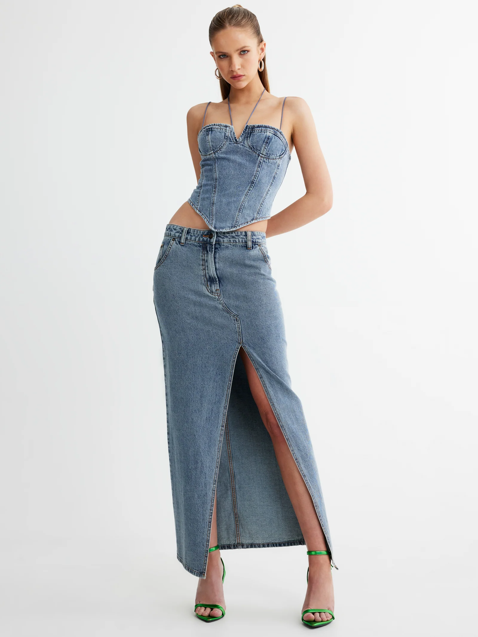 Barbie Split Midi Skirt