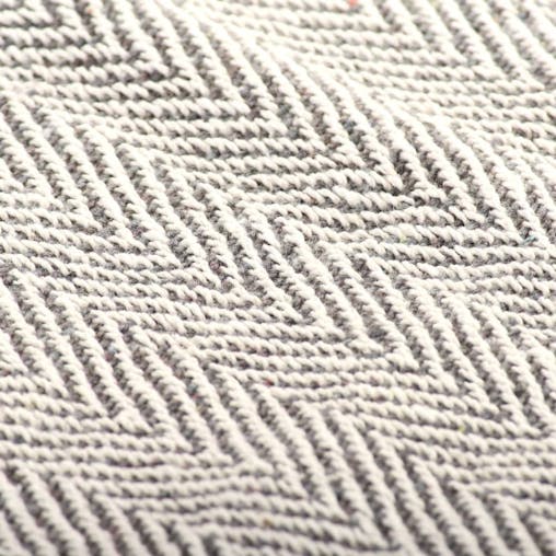 NNEVL Throw Cotton Herringbone 220x250 cm Grey