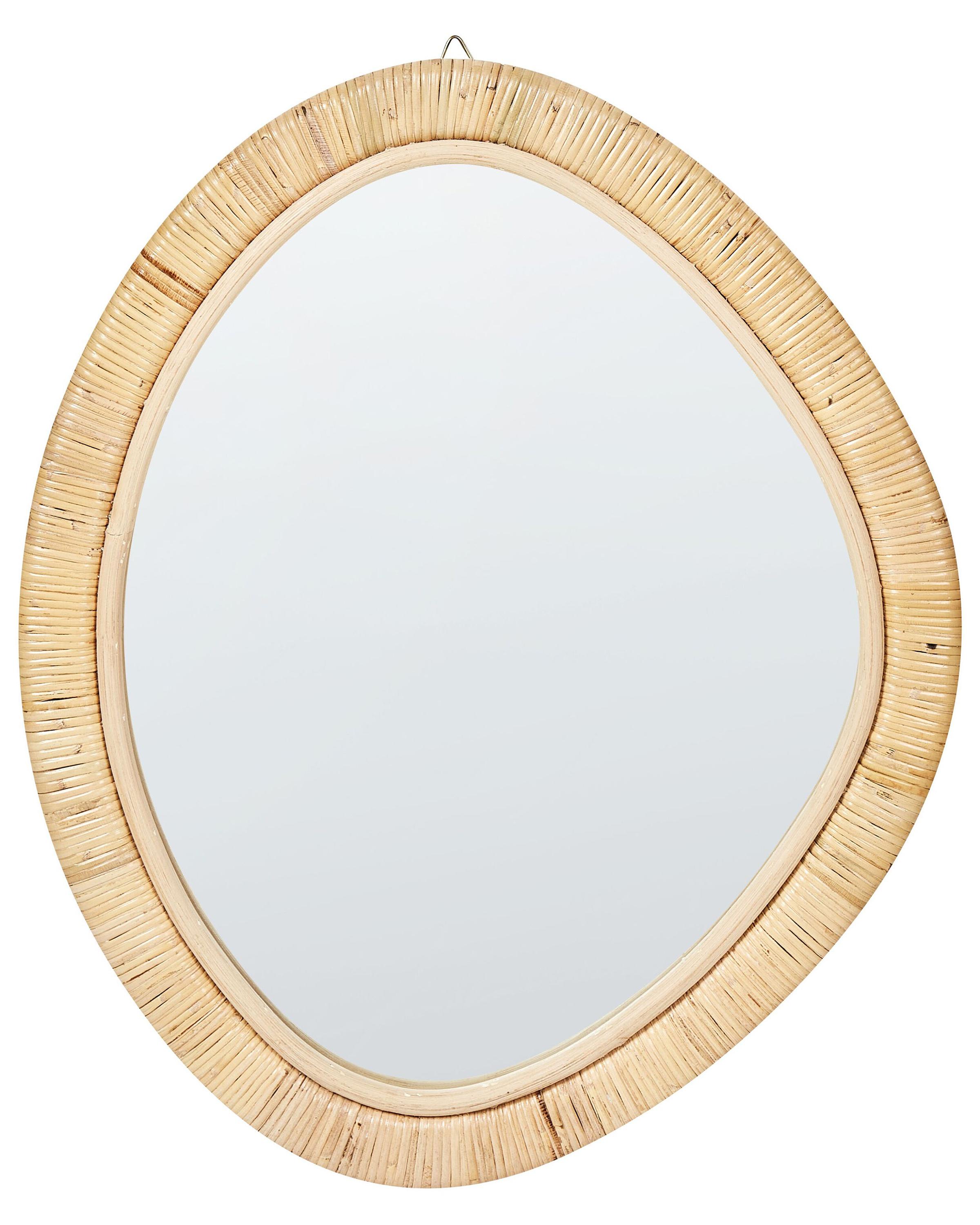 Wall Mirror ZAATARI 50 cm 60 cm Rattan Natural