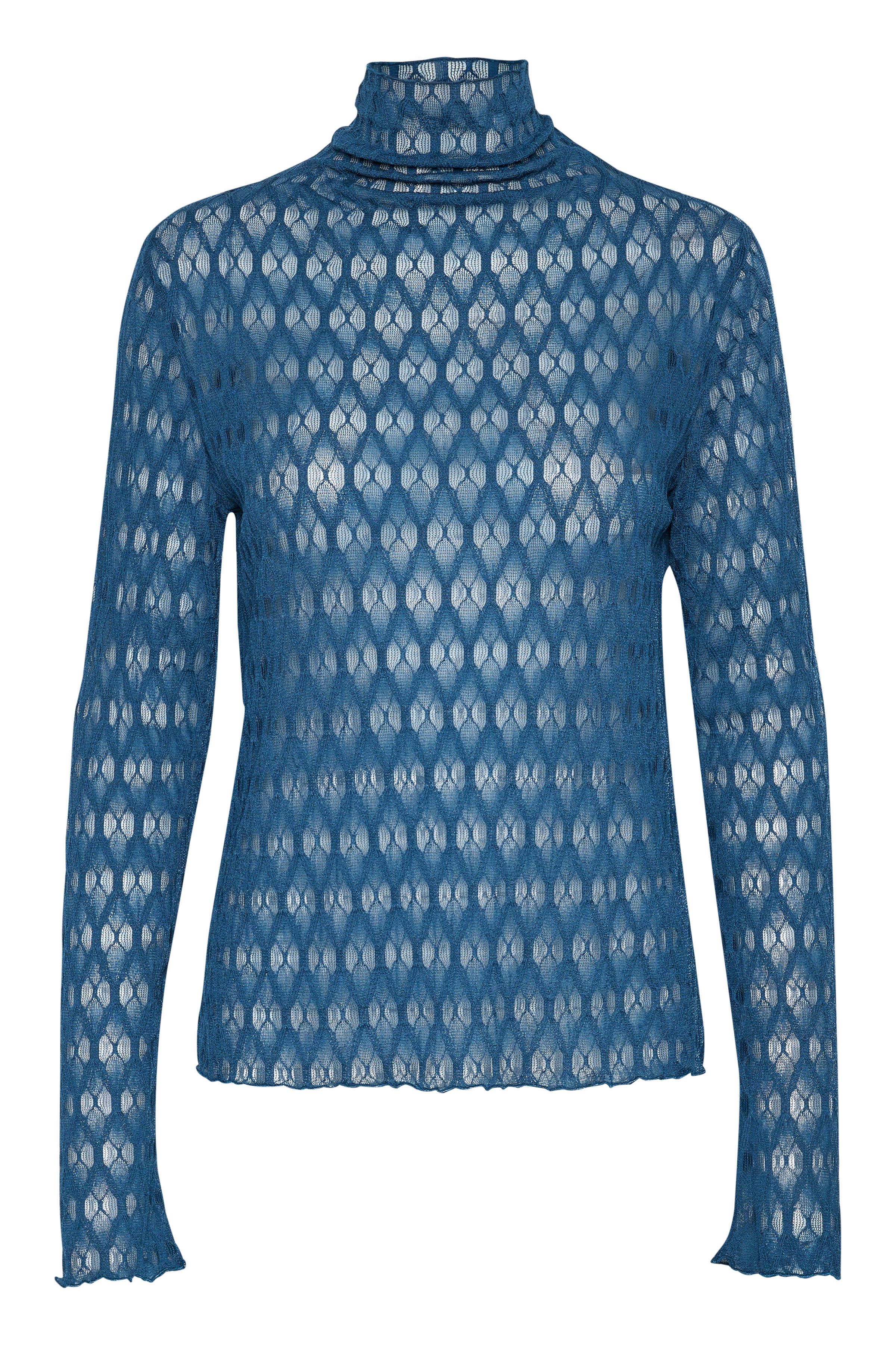 Saint Tropez HattieSZ Lace Blouse Slim Fit High Neck