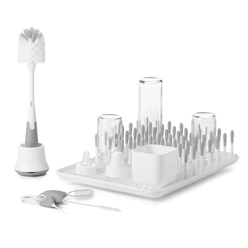 OXO Tot Bottle & Cup Cleaning Set Grey Bottles Feeding Cups