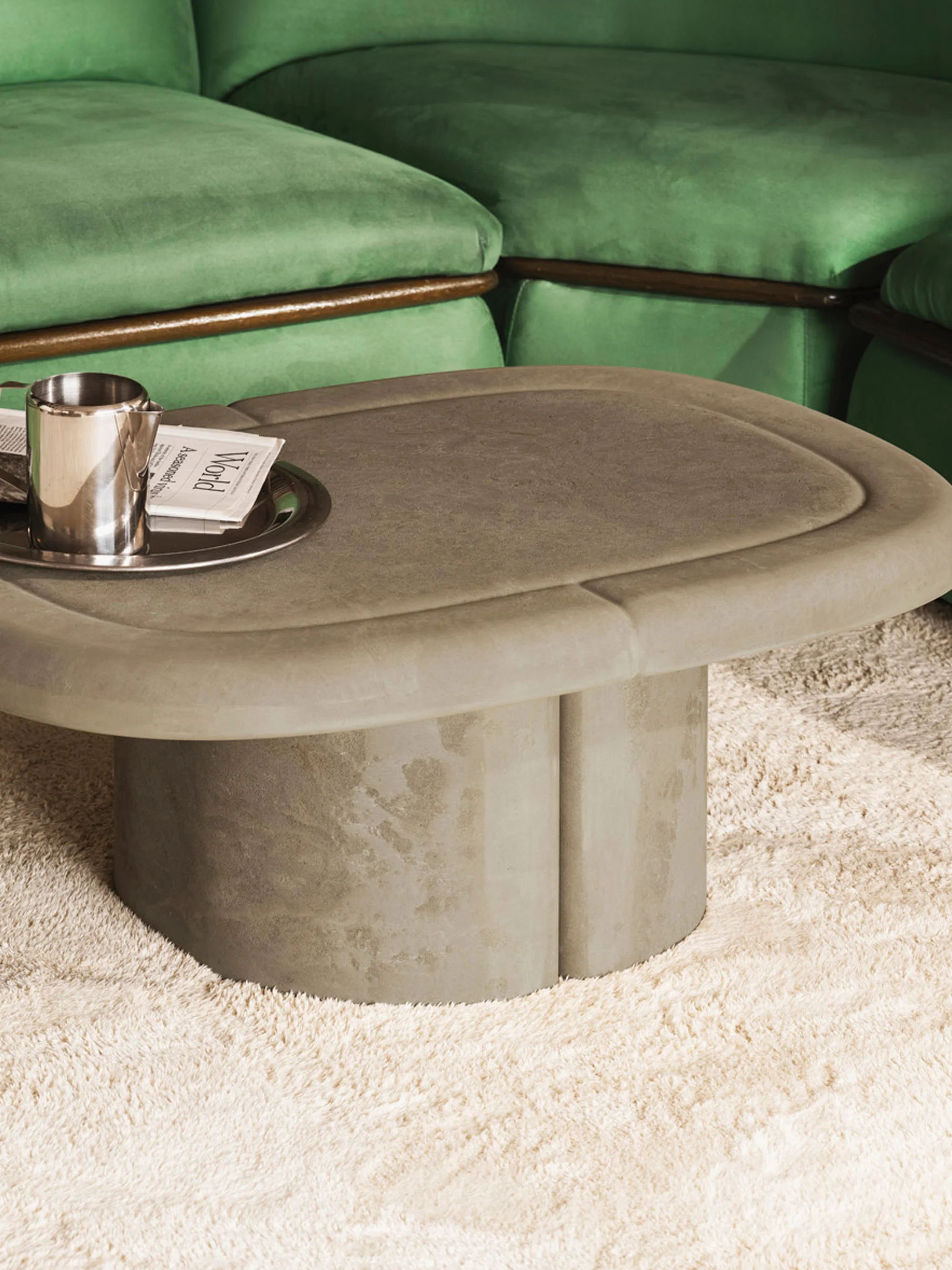 Ovaler Couchtisch Alder