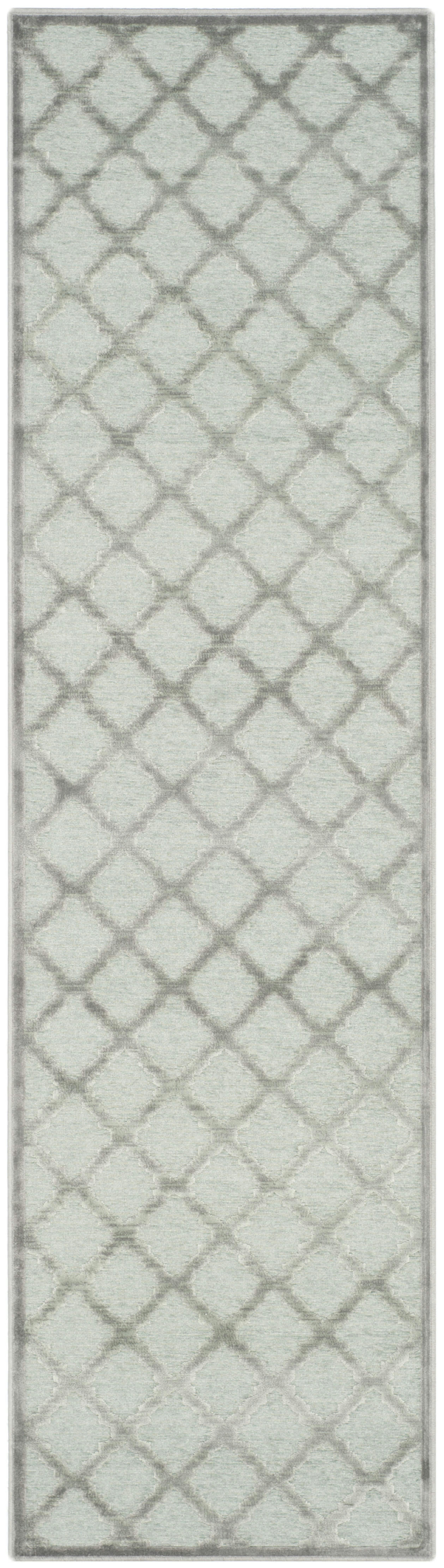 PARADISE - Tapis de salon interieur en gris & epicea, 66 x 244 cm