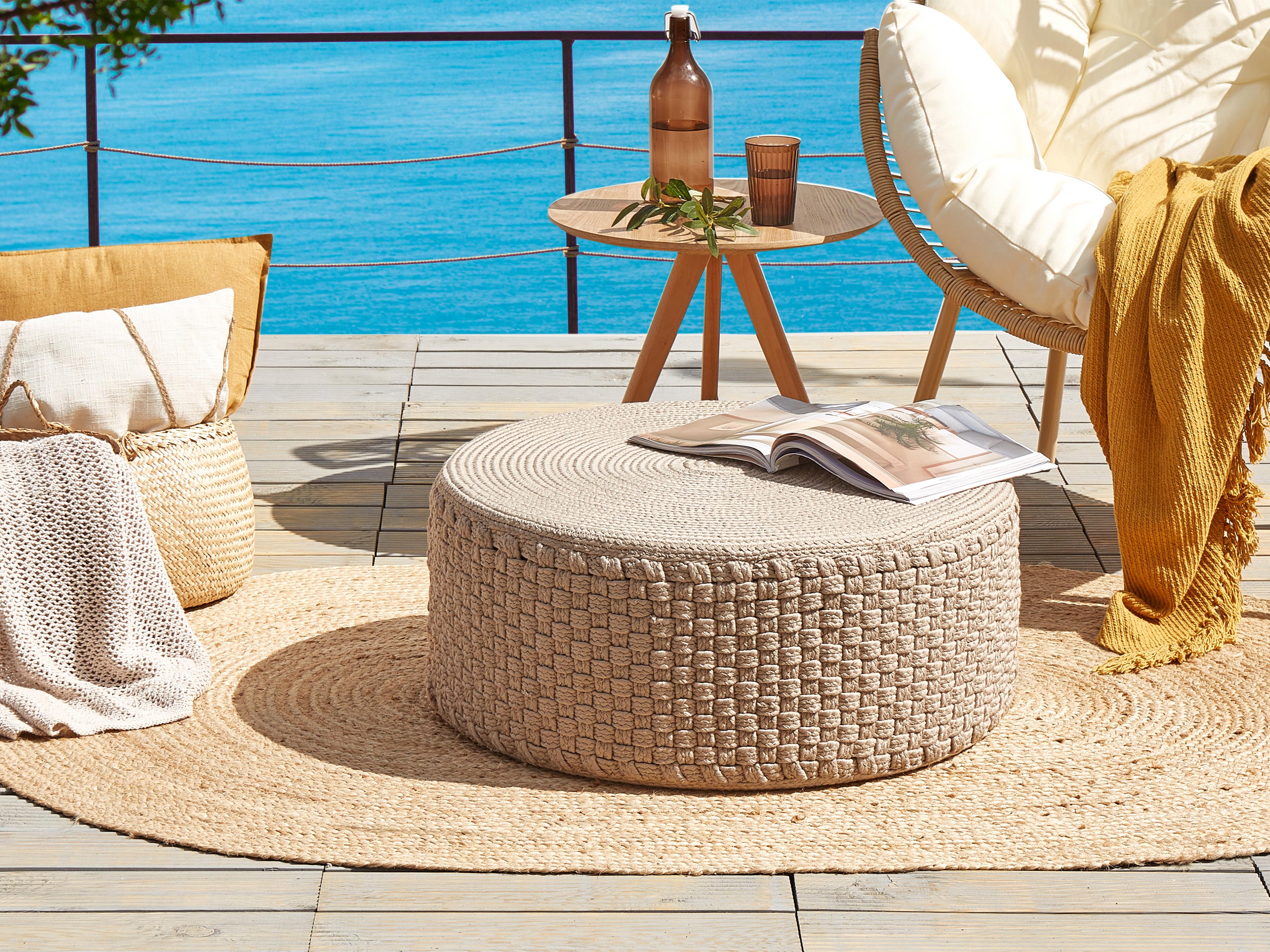 Pouffe MITHI Beige