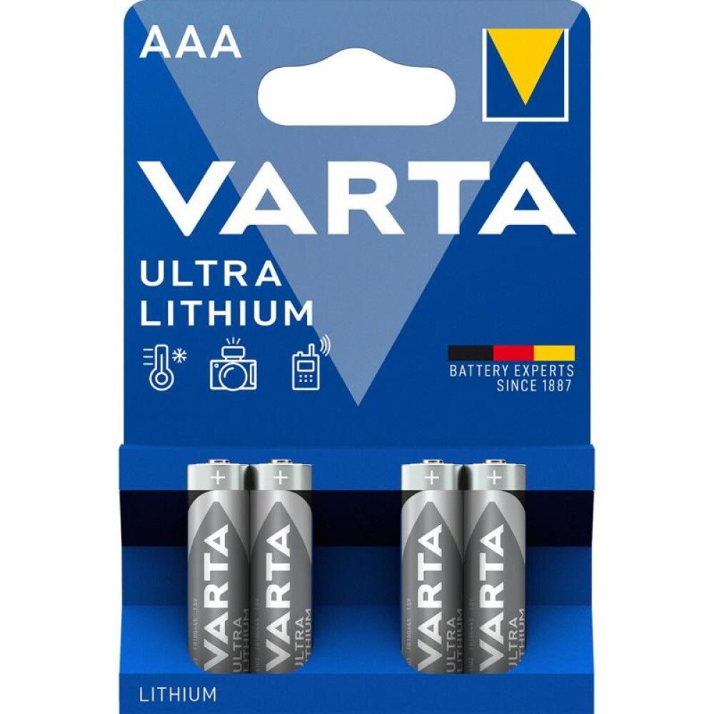 BATTERI VARTA ULTRA LITHIUM AAA 4STK