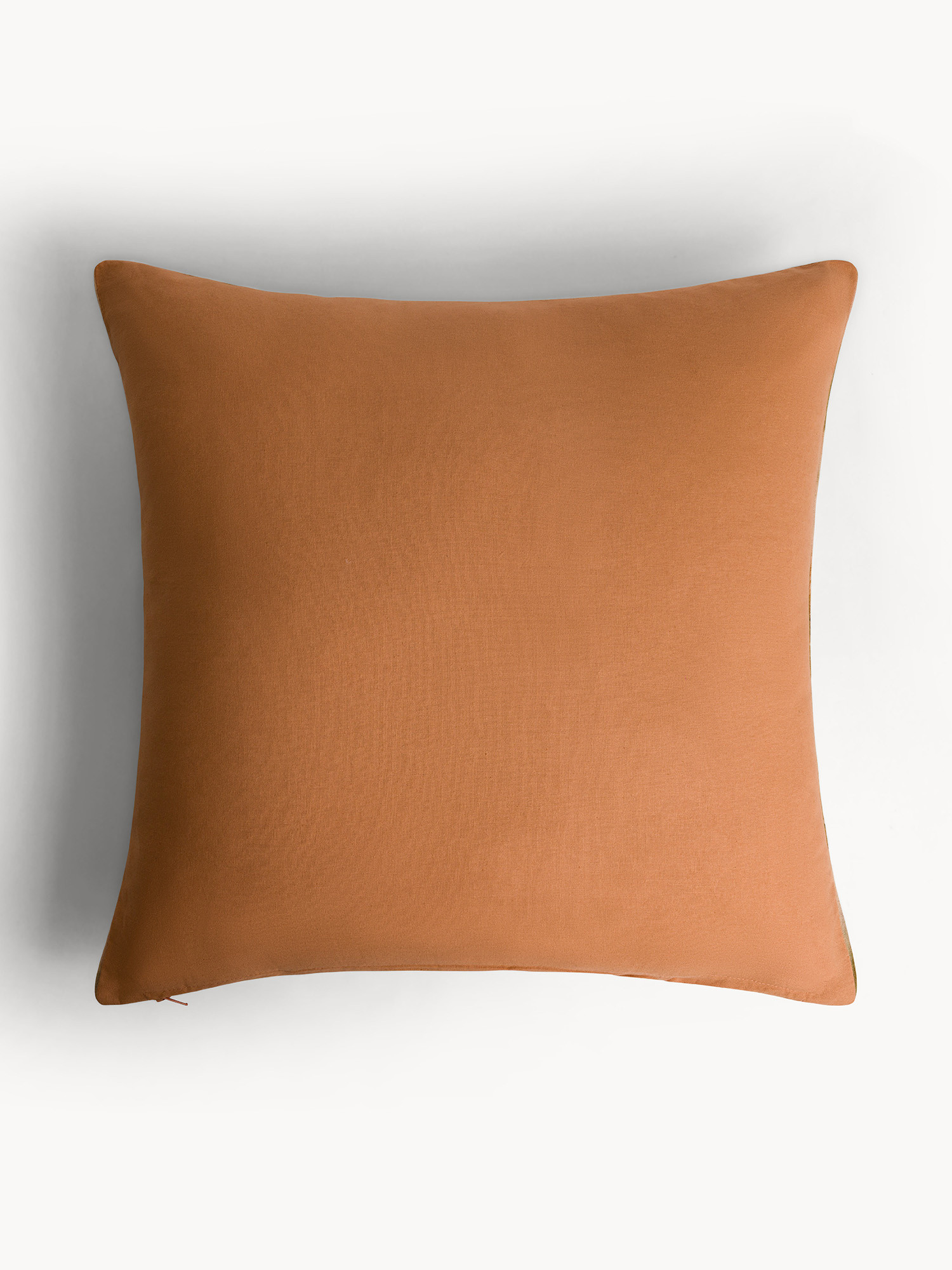 Cuscino 50x50 cm in lino eco-print foliage