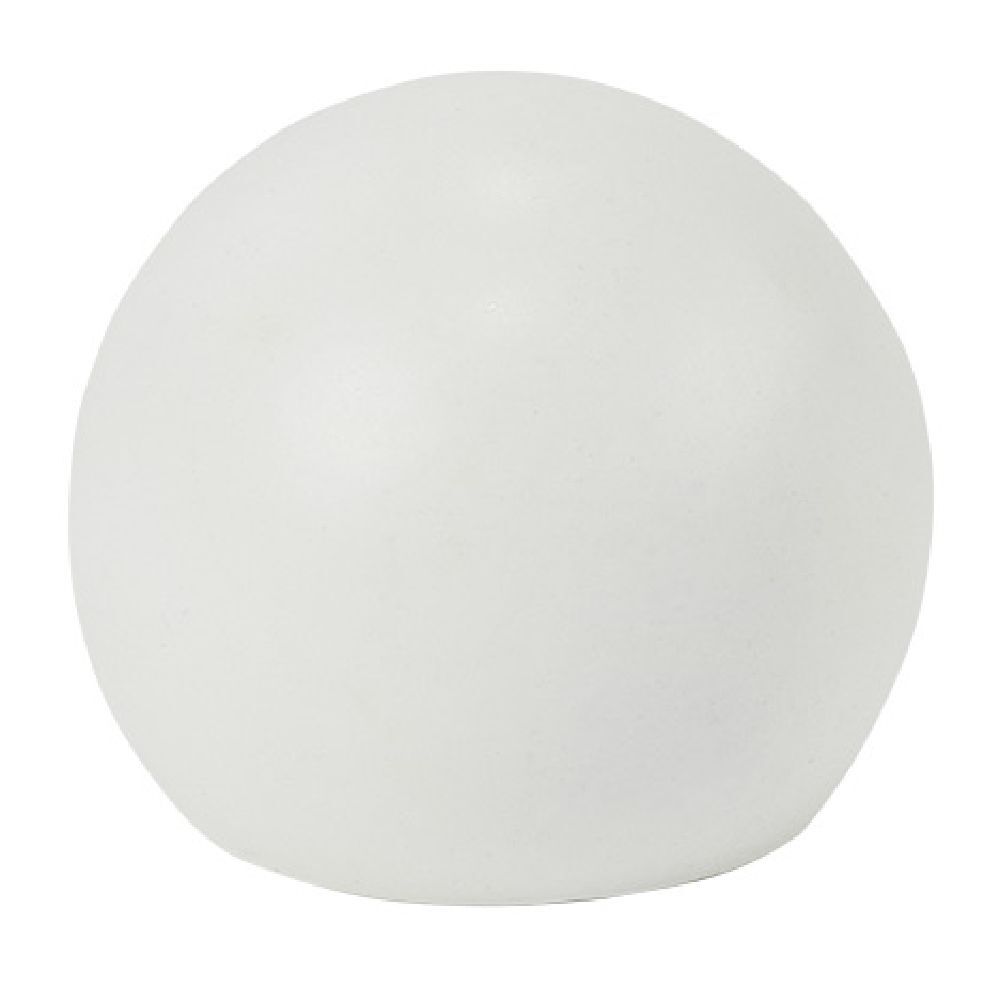 Embout tringle à rideau Ø16 mm métal forme boule blanc mat x2