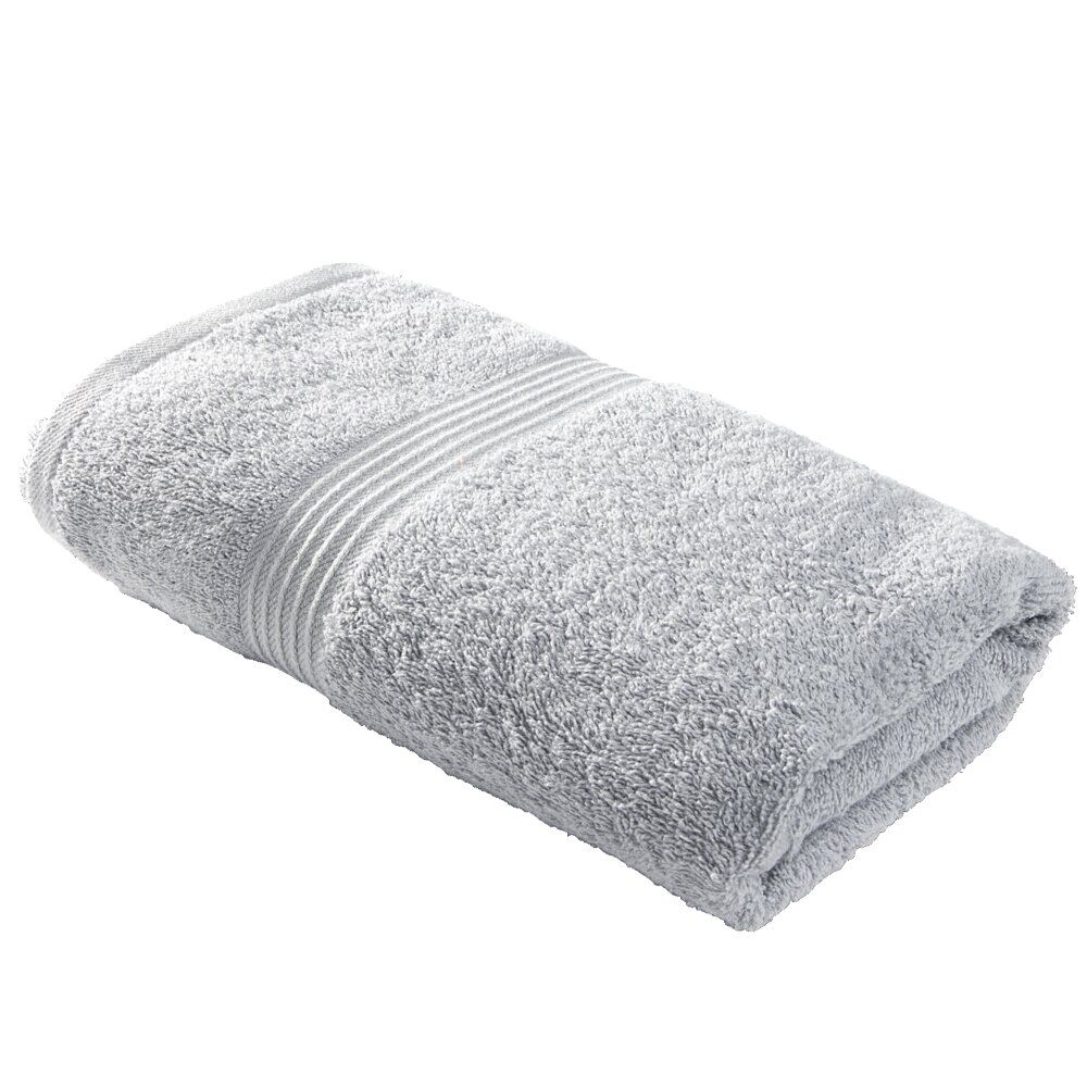 Serviette de toilette 50x90cm coton gris acier