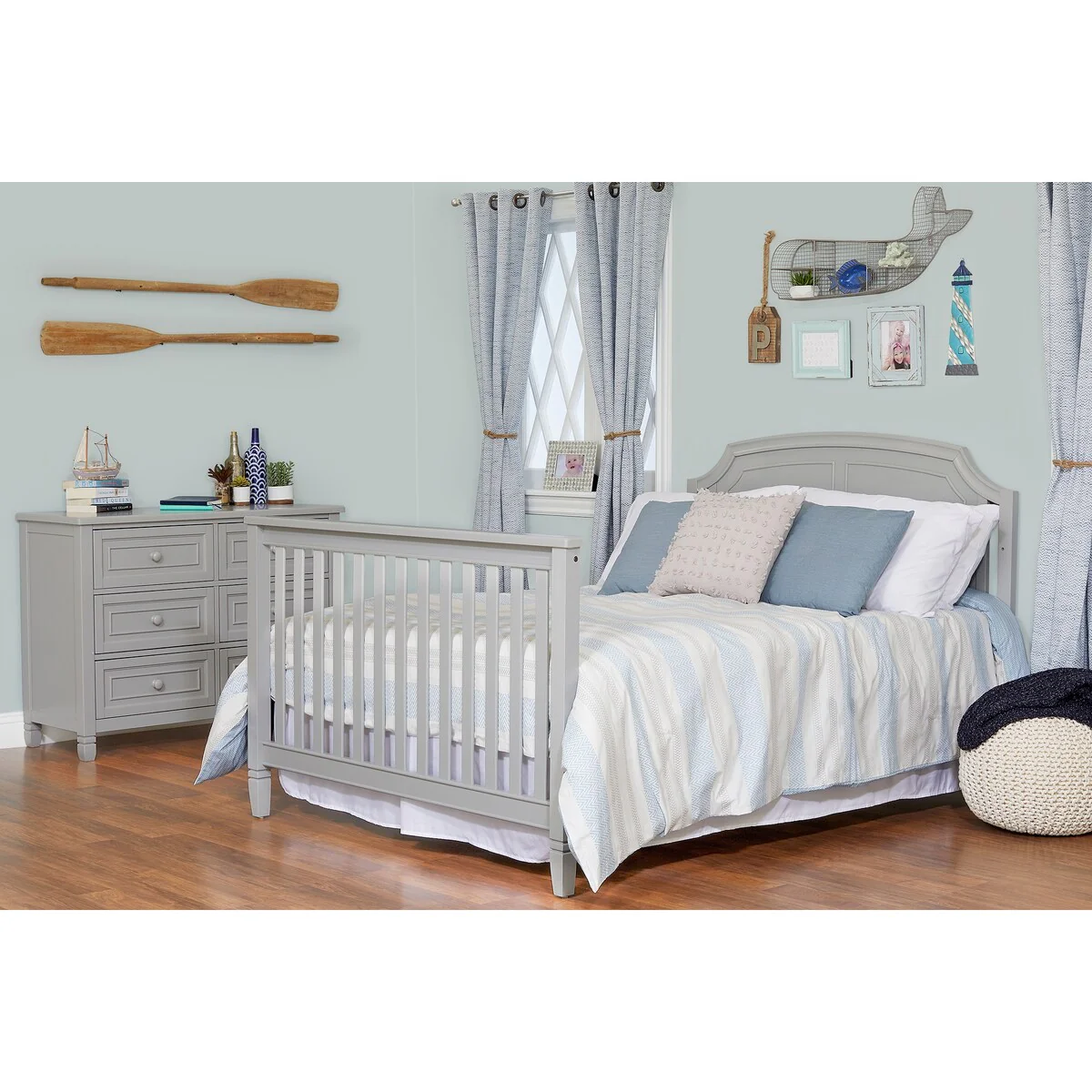 Wood 4-in-1 Convertible Crib