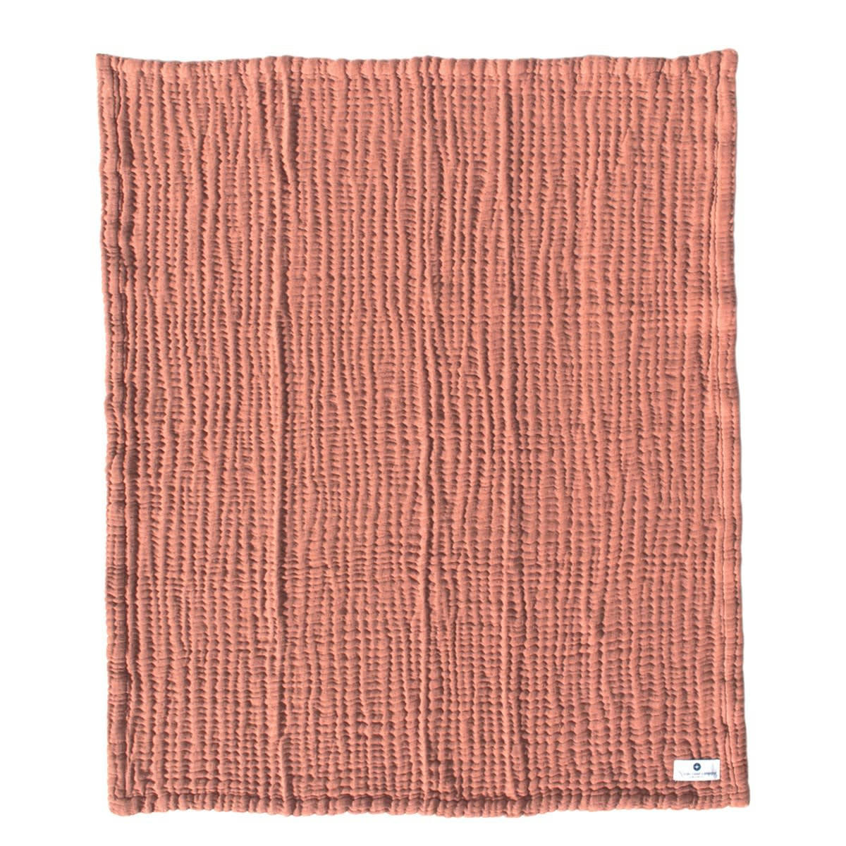 - Couverture mousseline bebe coton cuivre 80x80 cm