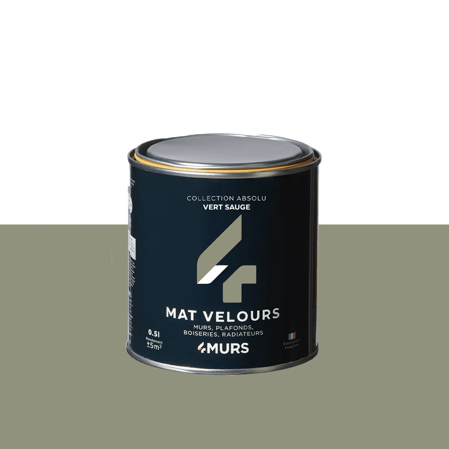 Absolu Peinture Peinture vert sauge Mat 0,5 L