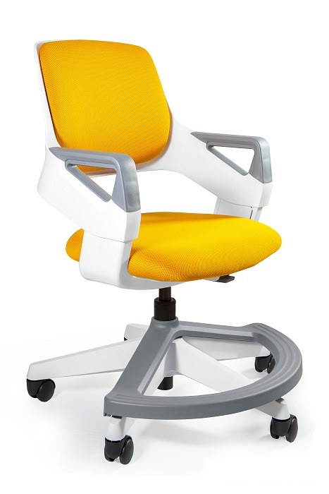 Ergonomiczny fotel obrotowy dla dziecka ROOKEE Honey/zółty