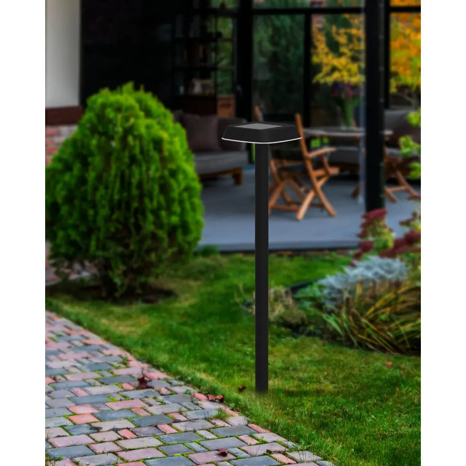 EGLO Dreoli Solar Priklamp - LED - 103,5 cm - Zwart/Wit