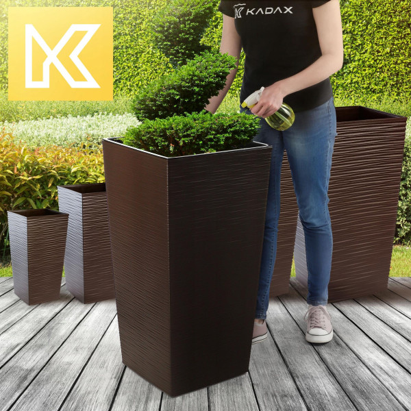 Kadax Donica Doniczka Wkład 39x75cm Wysoka Mokka