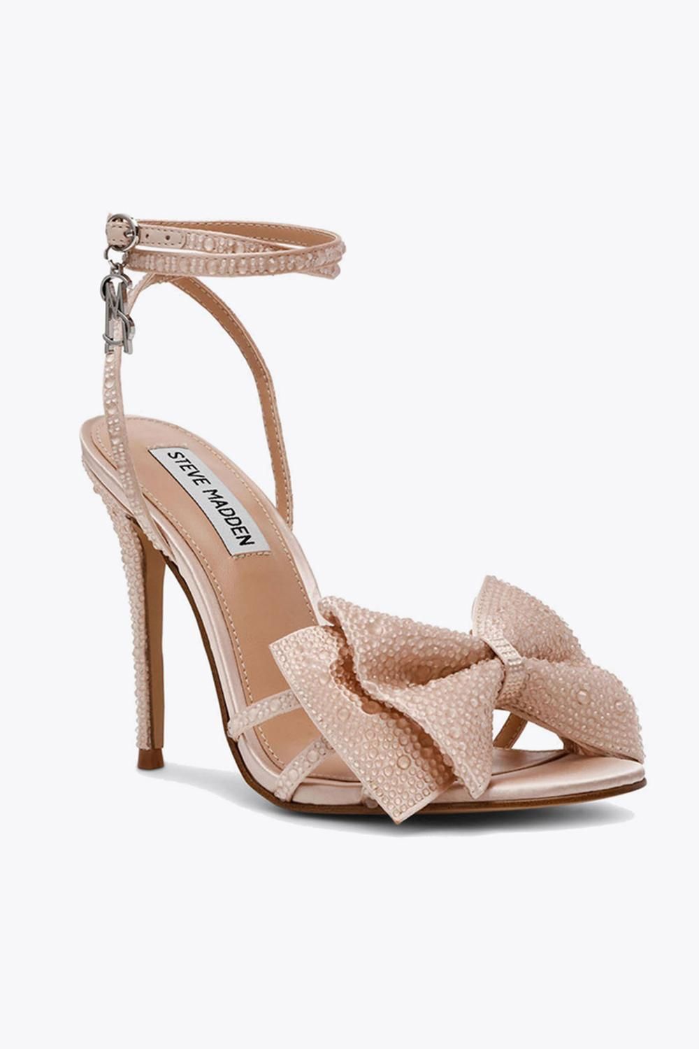 STEVE MADDEN Blyss Heel Champagne' Fabric Heels