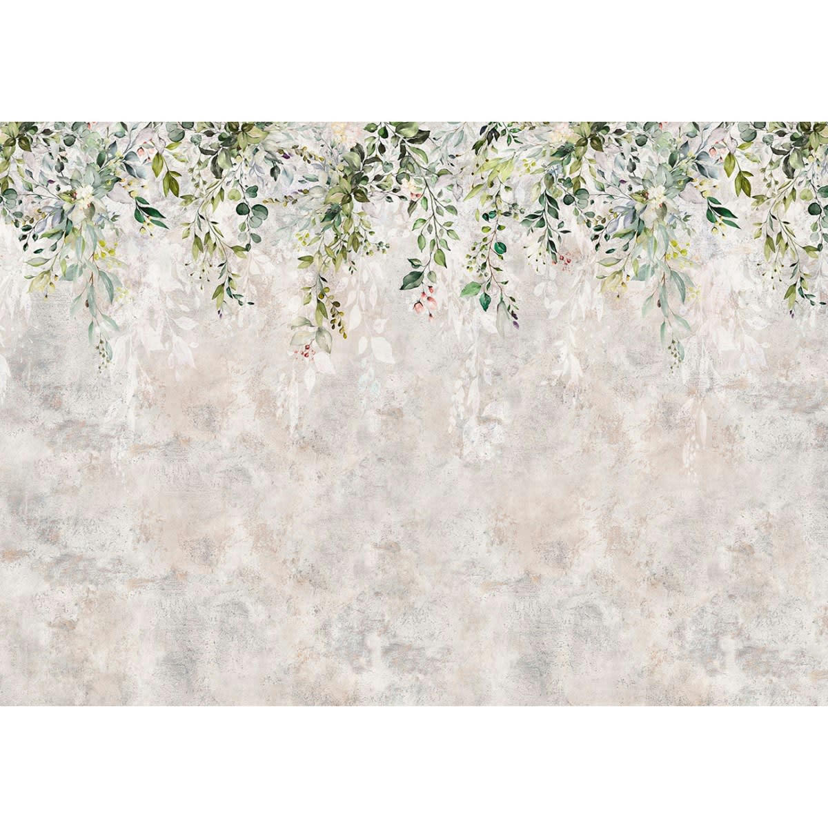 JARDIN D'ANTAN - Papier peint panoramique motif floral Multicolore 384x270cm