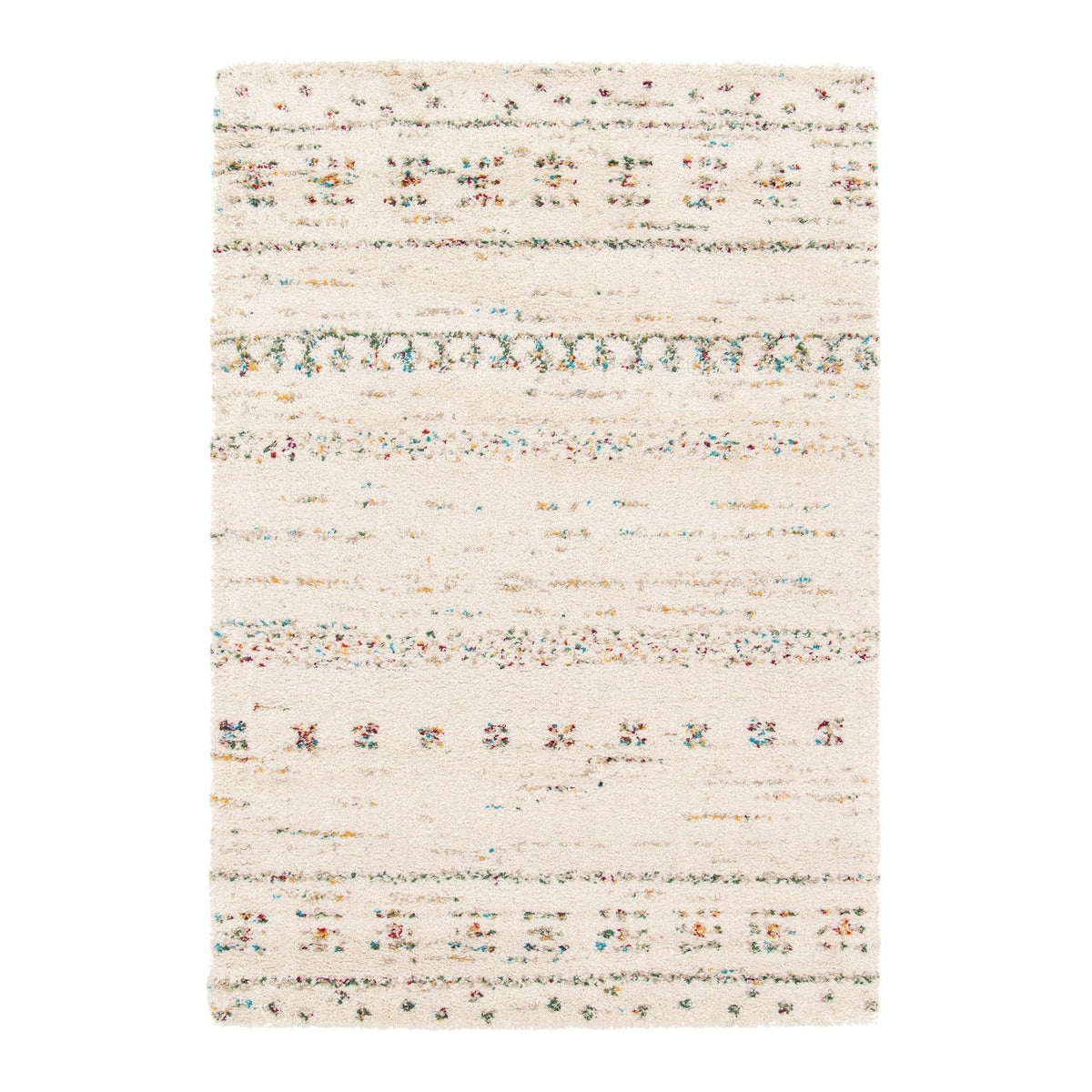 AFK Living vloerkleed Bloom - shaggy - beige - 120 x 170 cm