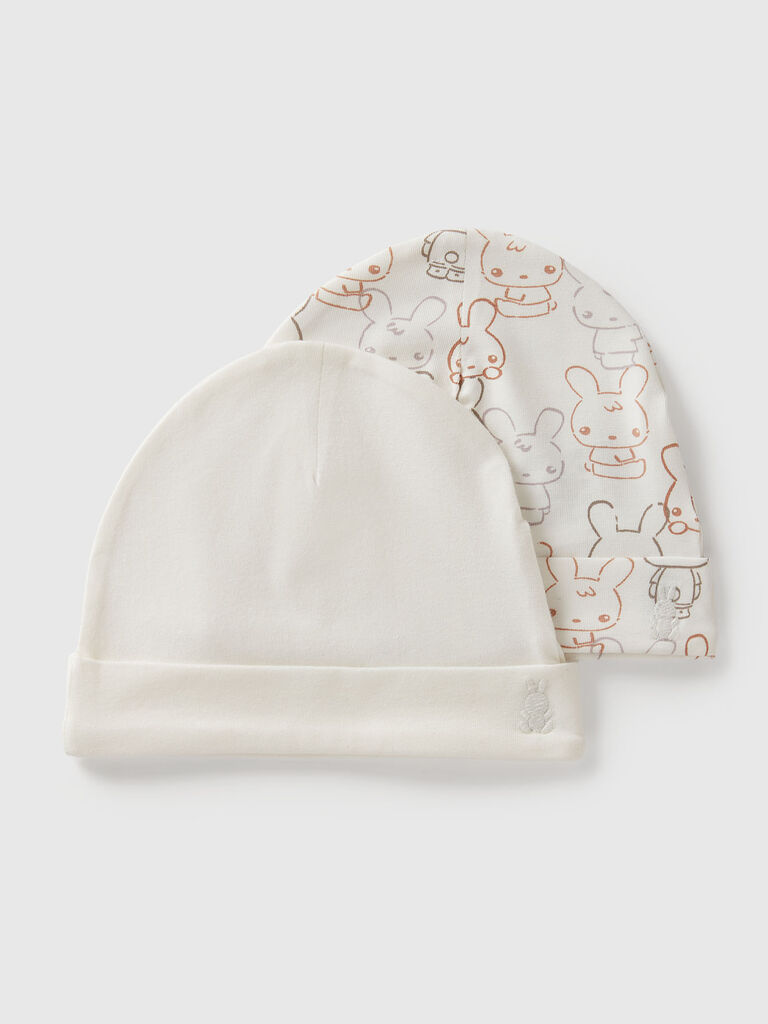 Two hats in cotton