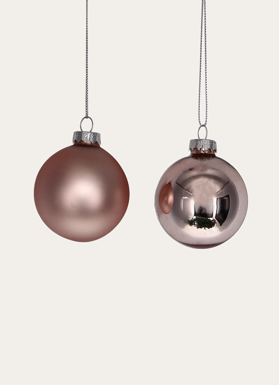 BOULE EFFET BRILLANT ET MAT (MODÈLE ALÉATOIRE)VIEUX ROSE