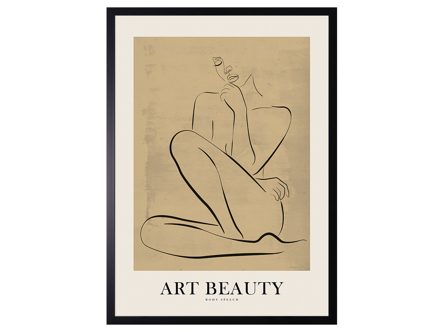 Obraz w ramie Art. Line Body Speech 53x73 cm