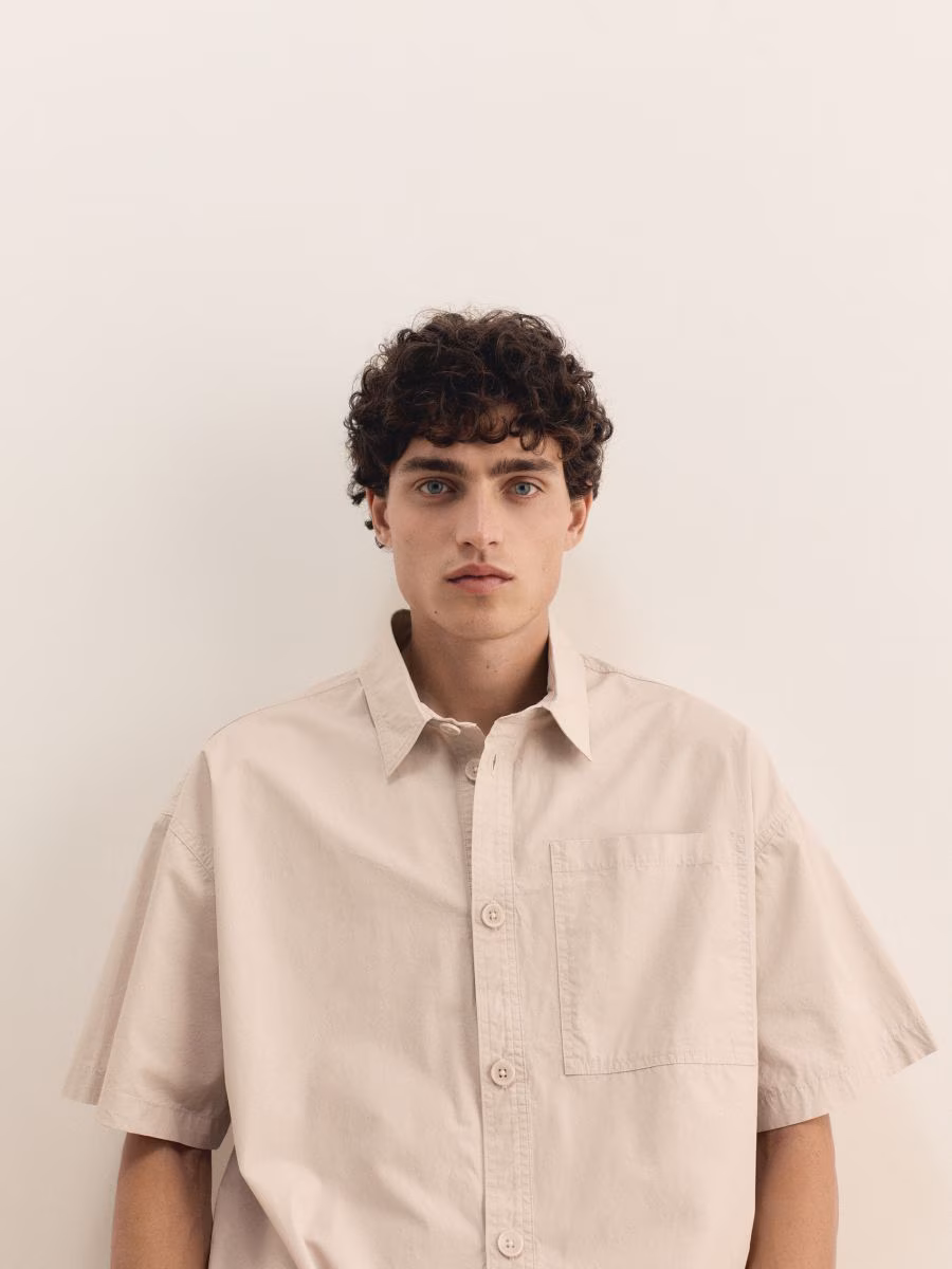 Boxy Fit Short Sleeve Shirt