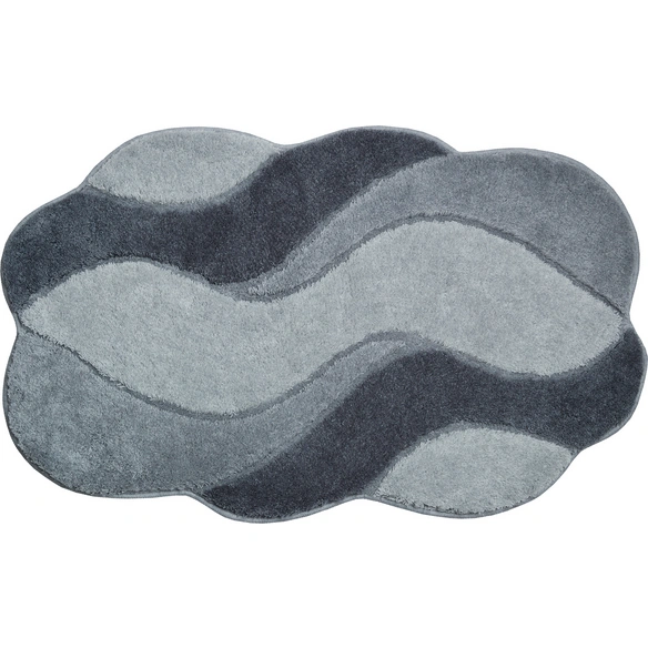 Badematte »Carmen«, BxL: 70 x 120 cm, grau, aus 100% Polyacryl