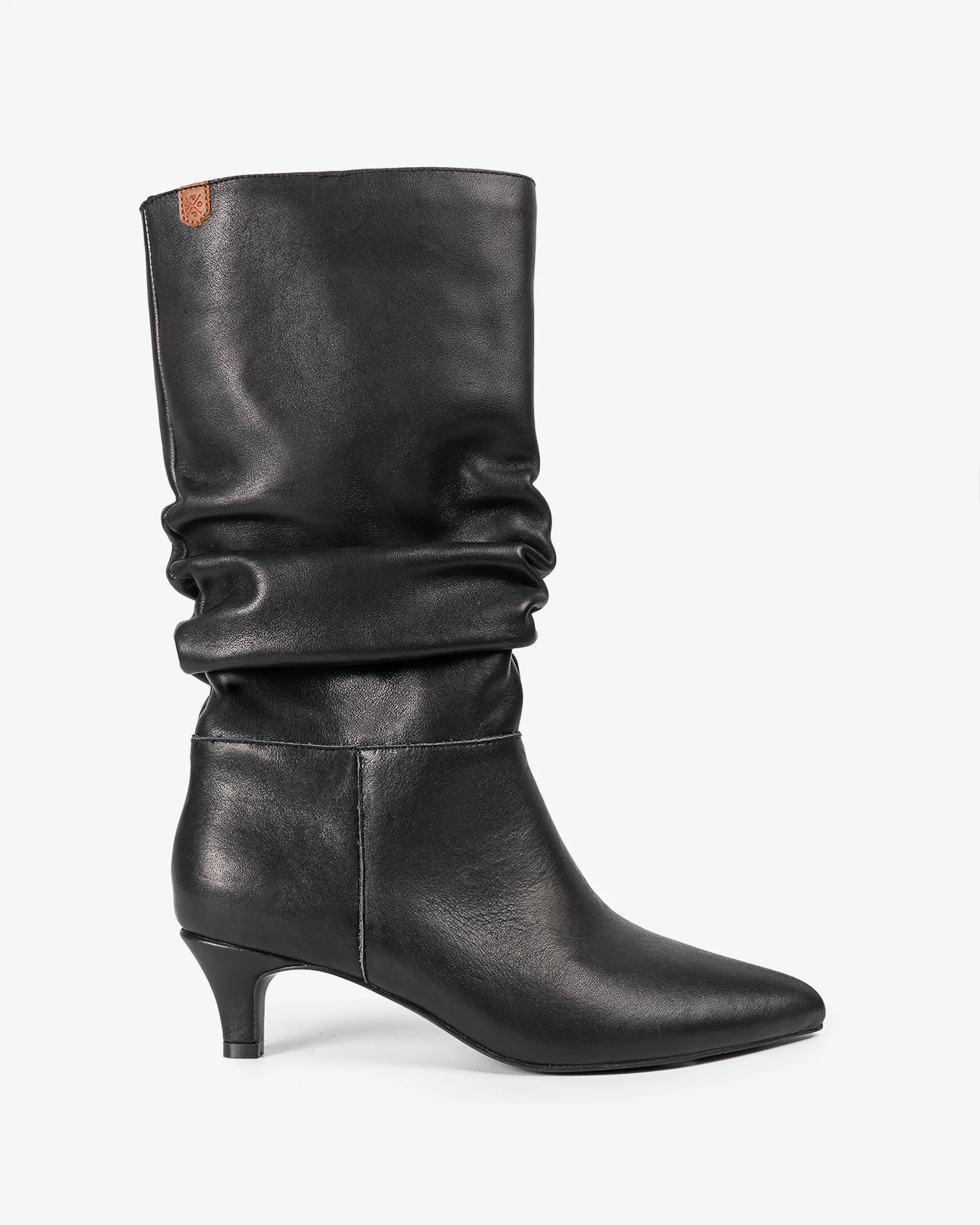 Bota Media de Piel Negra Nirvana
