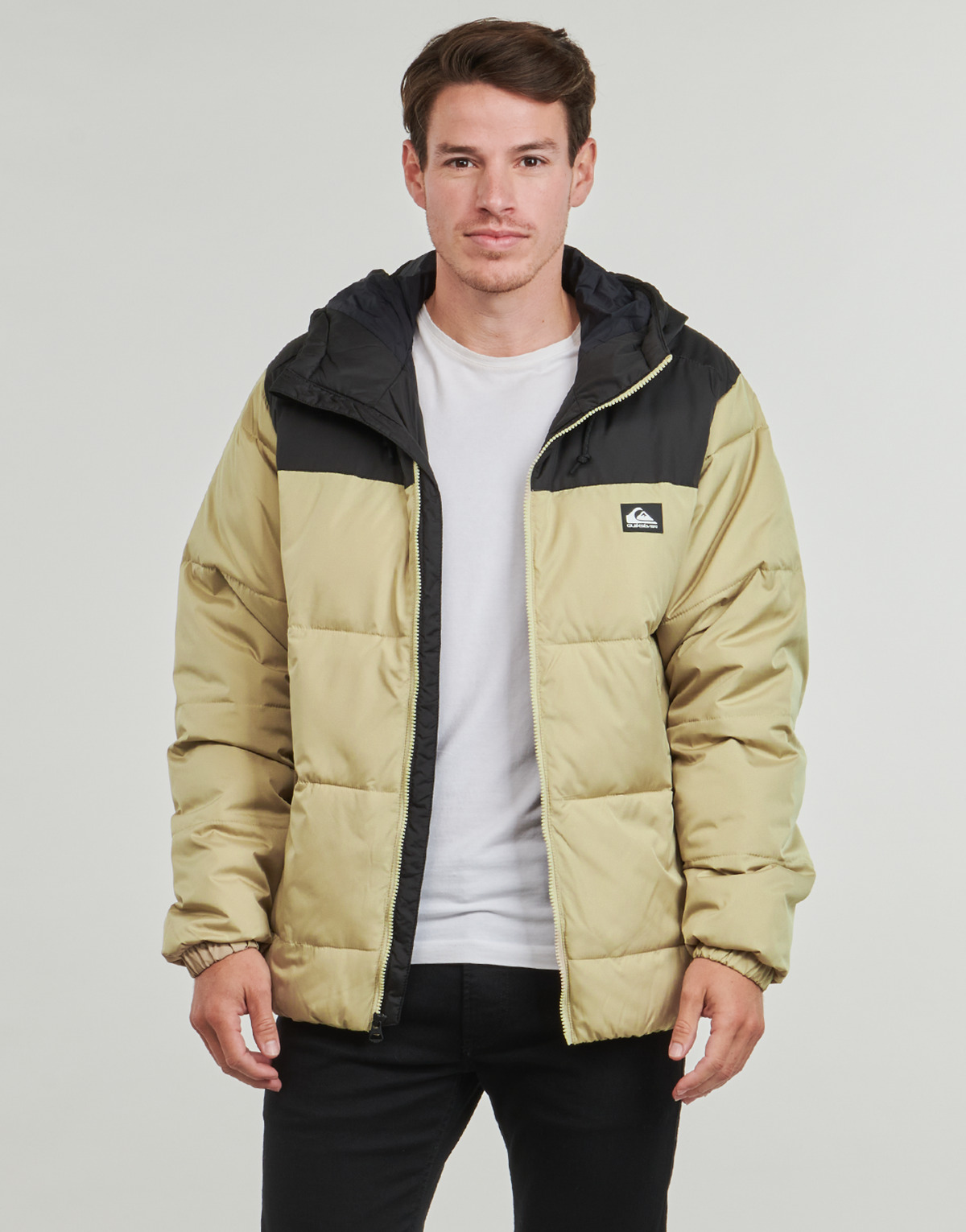 Quiksilver - COLD DAYS JACKET - Beige / Black