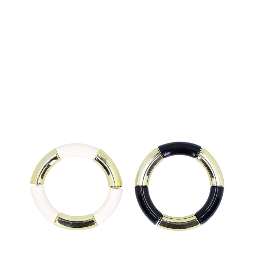 Manfield Goudkleurige elastieken bangles