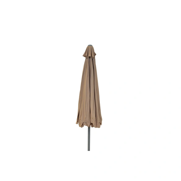 Sonnenschirm, ØxH: 300 x 219 cm, Polyester/Aluminium, beige