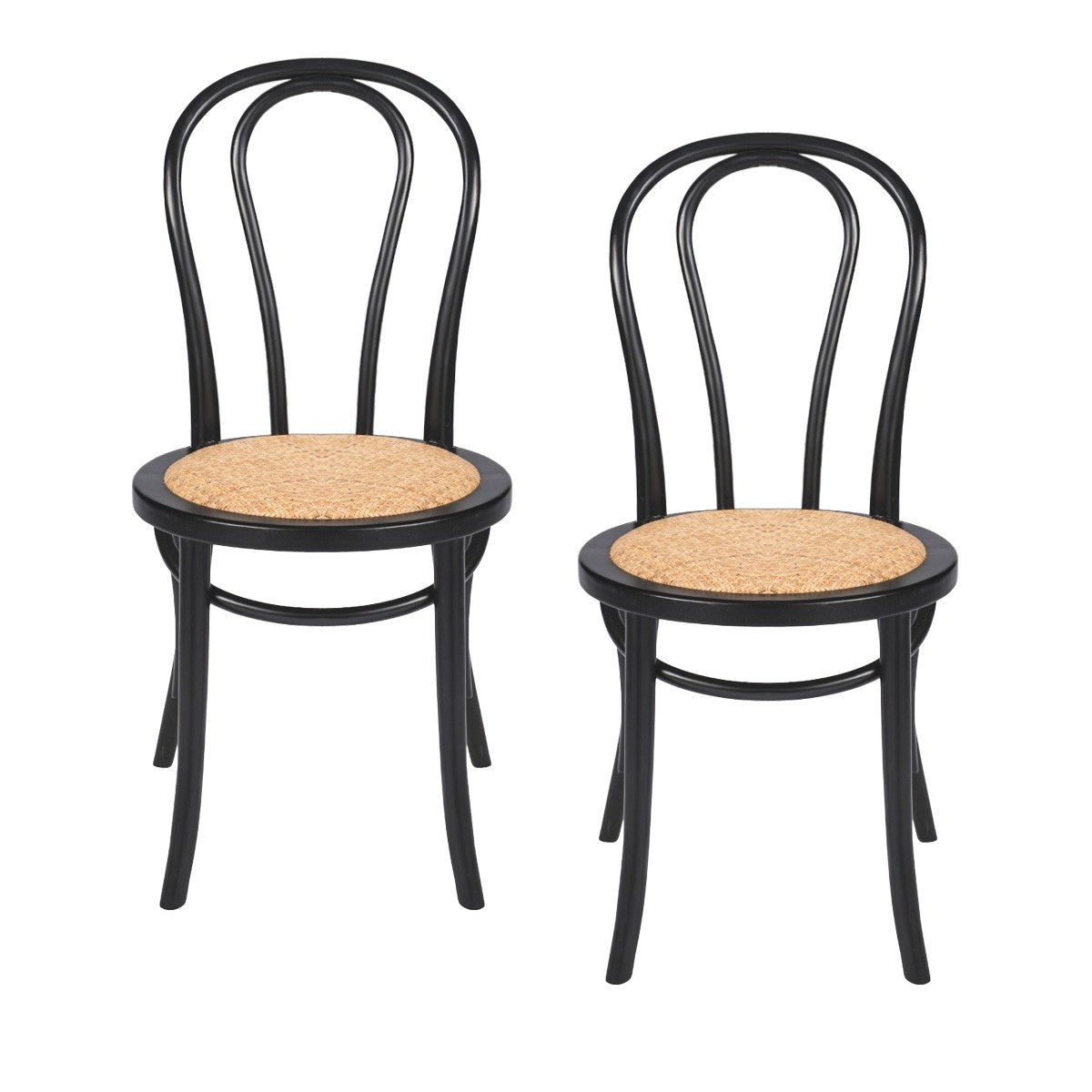 Signature - TROQUET Kavel stoelen - Zwart - 42x55x88 cm