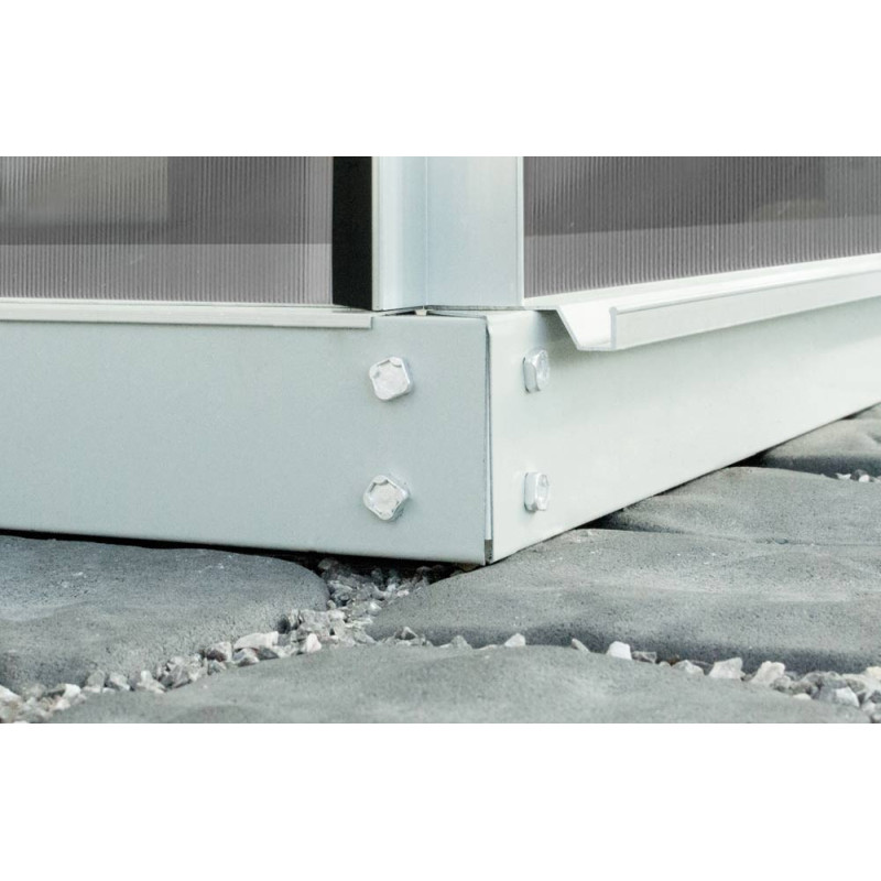 Embase pour serre Uranus grise 8,3 m² VITAVIA