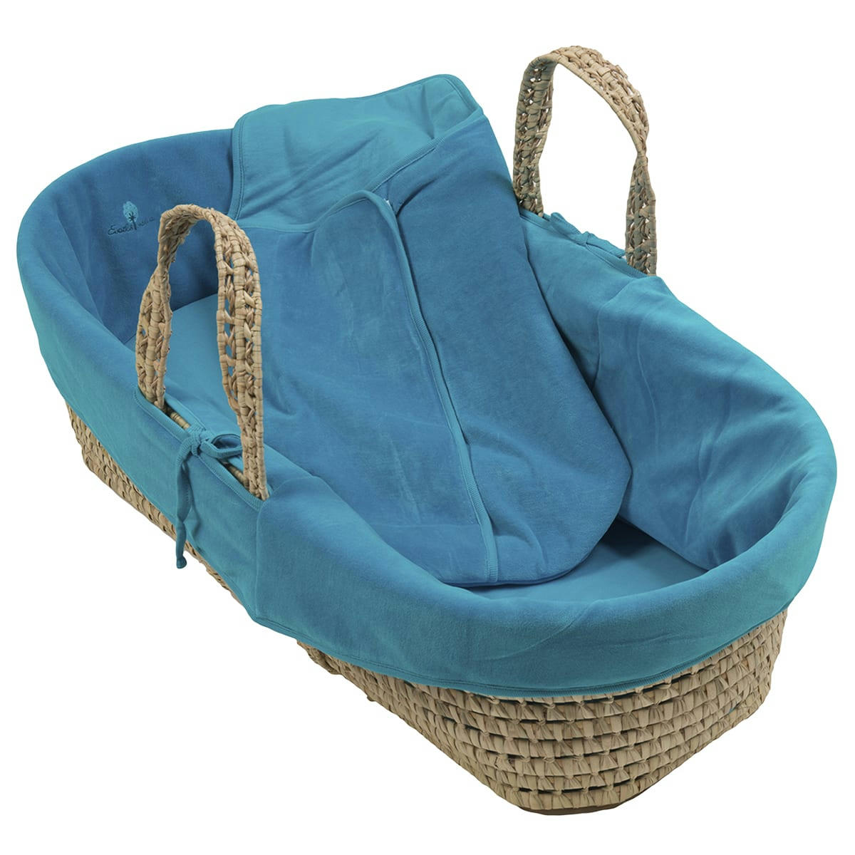 GAMME BIO UNIS - Couffin et sa chanceliére Coton bio Lagon