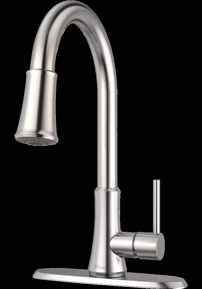 Pfister Classic Single Handle Pull Down Kitchen Faucet, Brushed Nickel