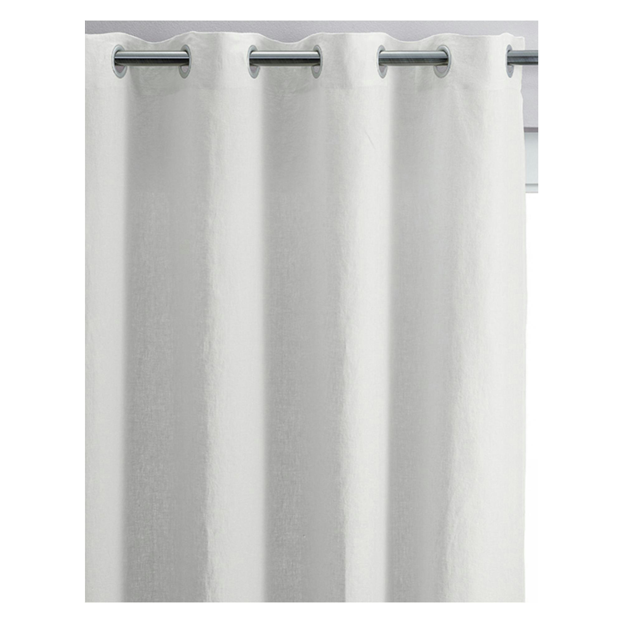 ZEFF - Rideau   en lin blanc 140 x 280