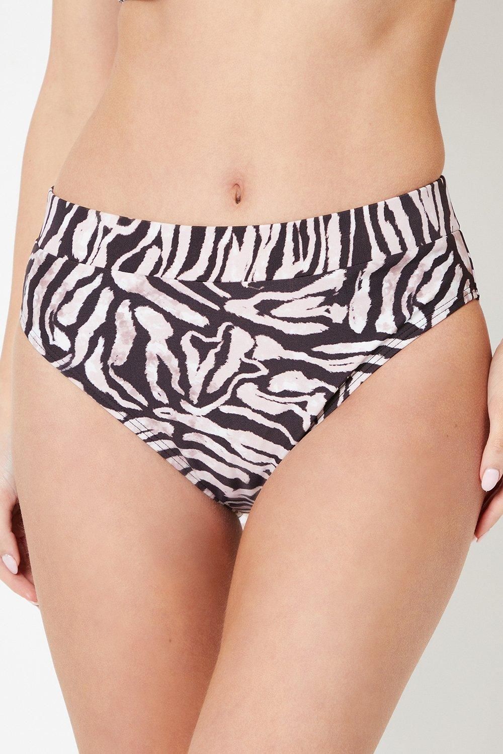 Gorgeous Gorgeous Animal Mid Waist Bikini Pant