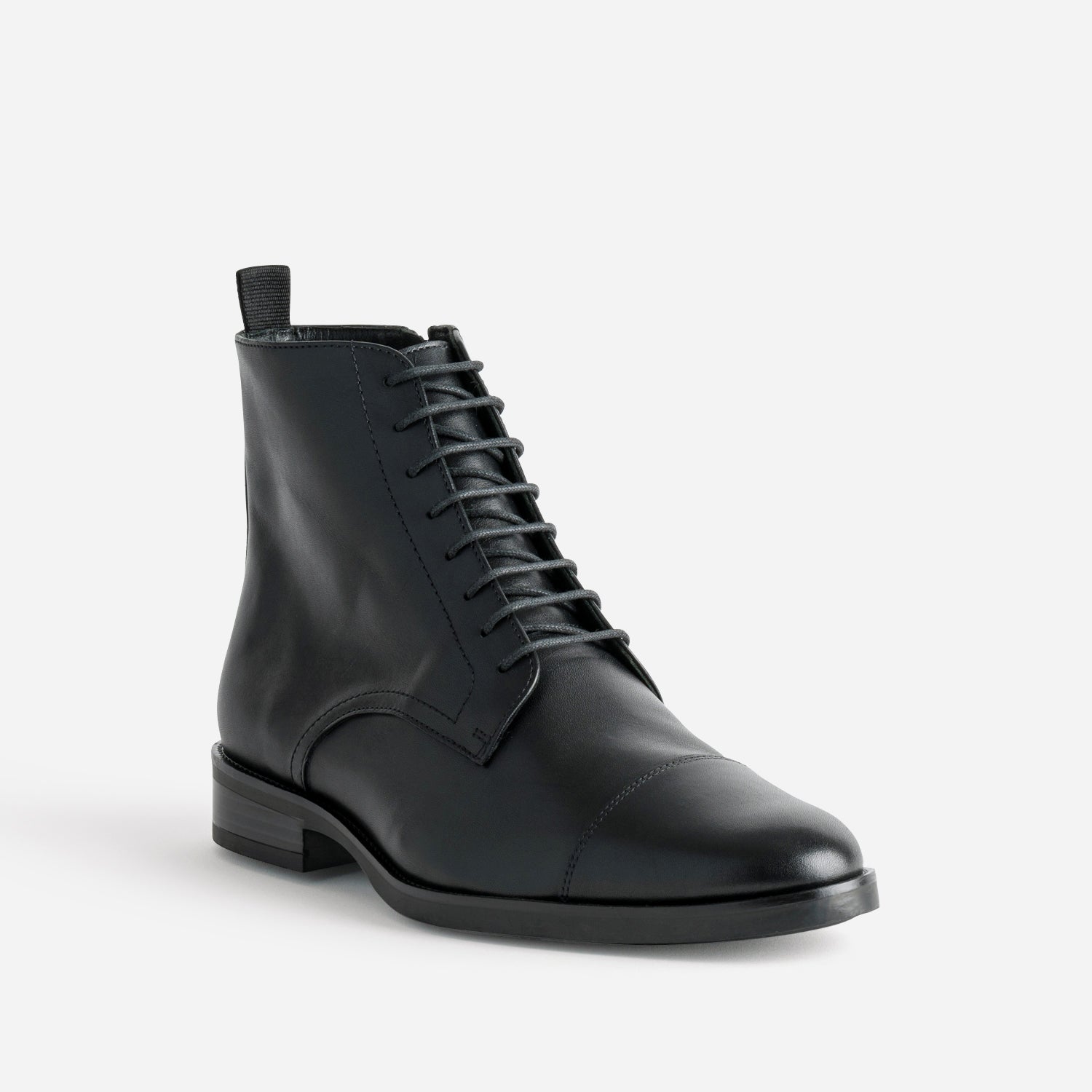 Boots à lacet ERAM FLEX noir cuir