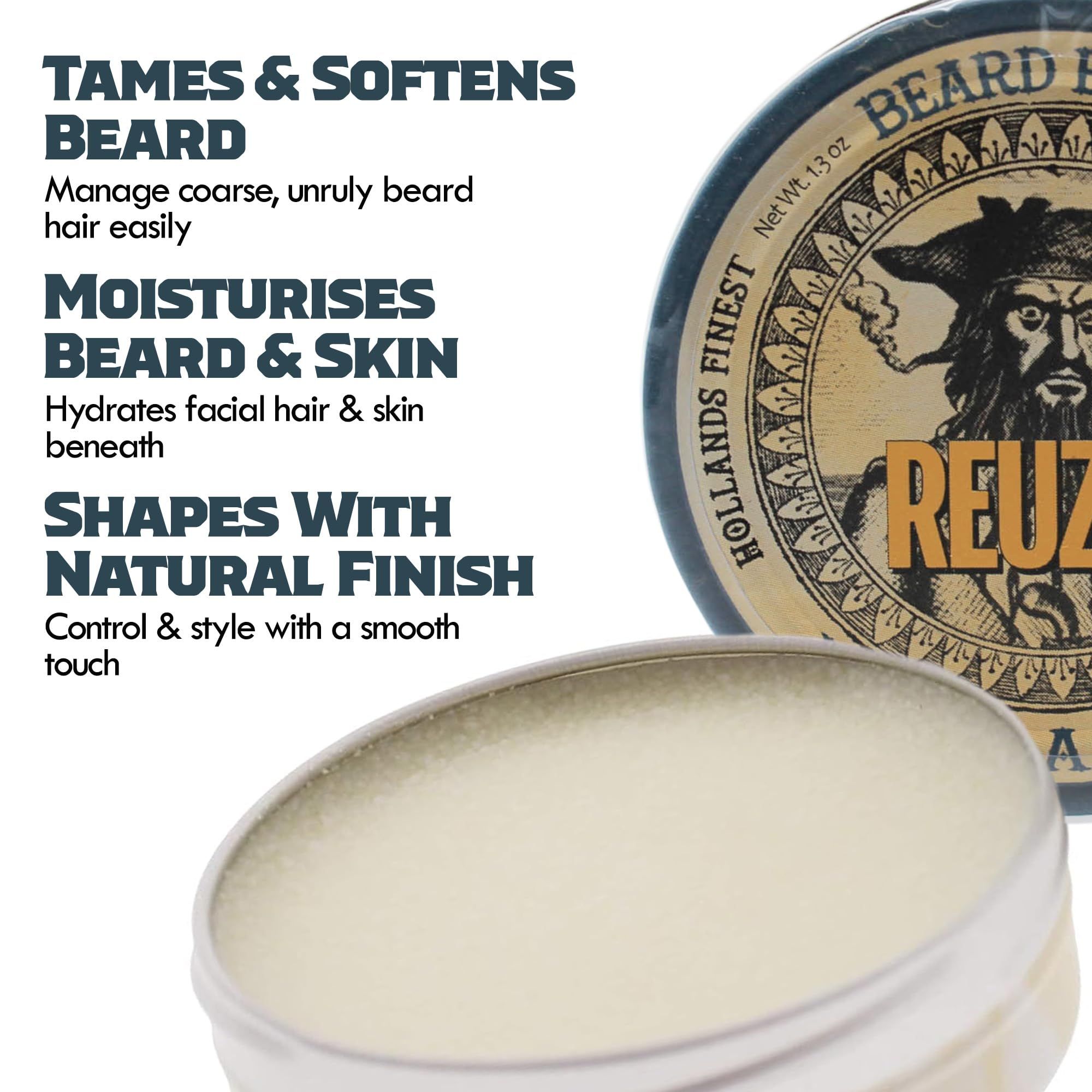 Reuzel Beard Balm Softens and Conditions Beards - 1.3oz / 35g