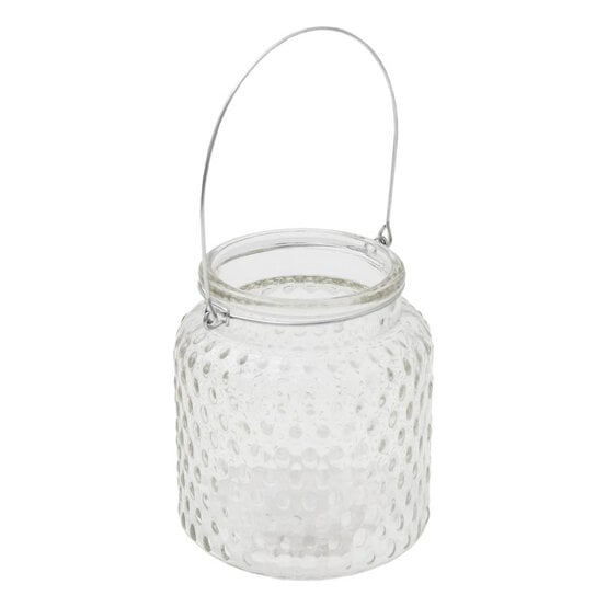 Glass Vase with Handle 9cm x 10cm