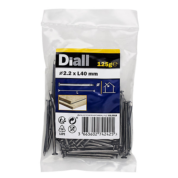 Clous à tête plate en acier galvanisés 2,2x40 - 125g