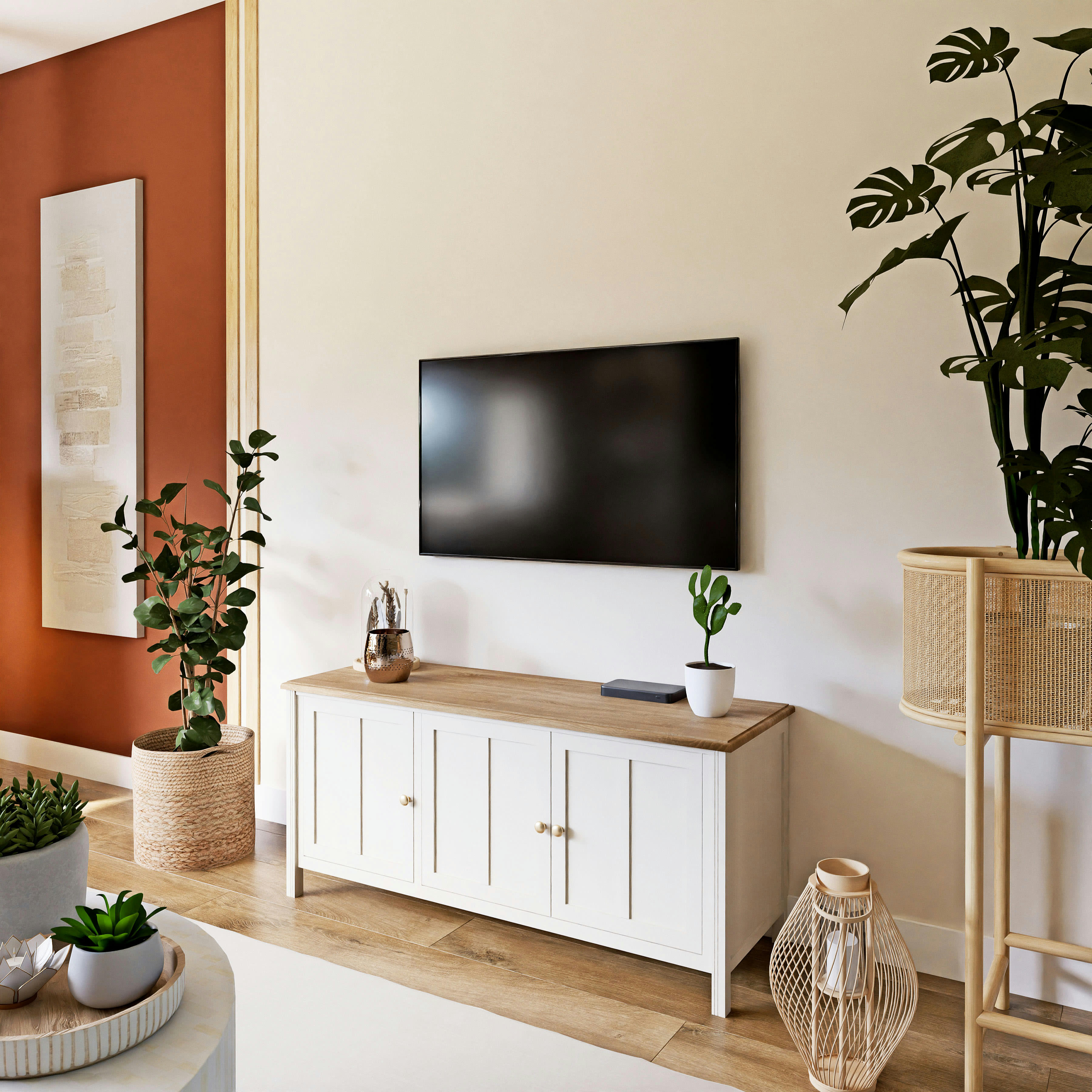 - Panier tressé en fibre végétale