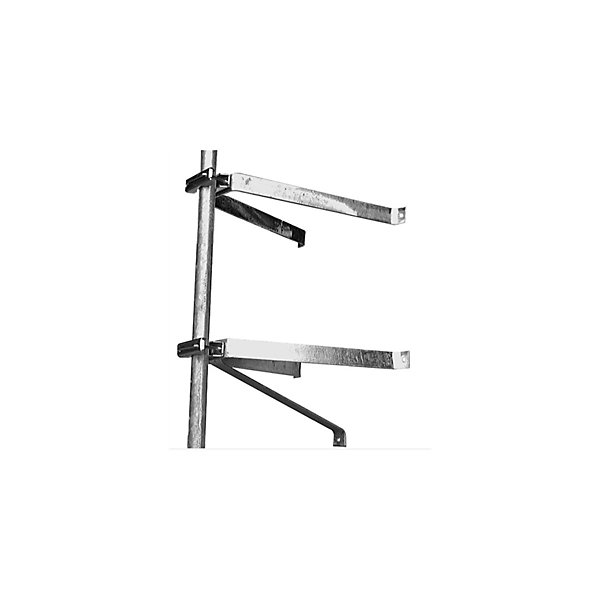 PackPaire d'étriers en U pour mât déport 50cm   Mât Emboitable 1m Diamètre 50mm HDSAT