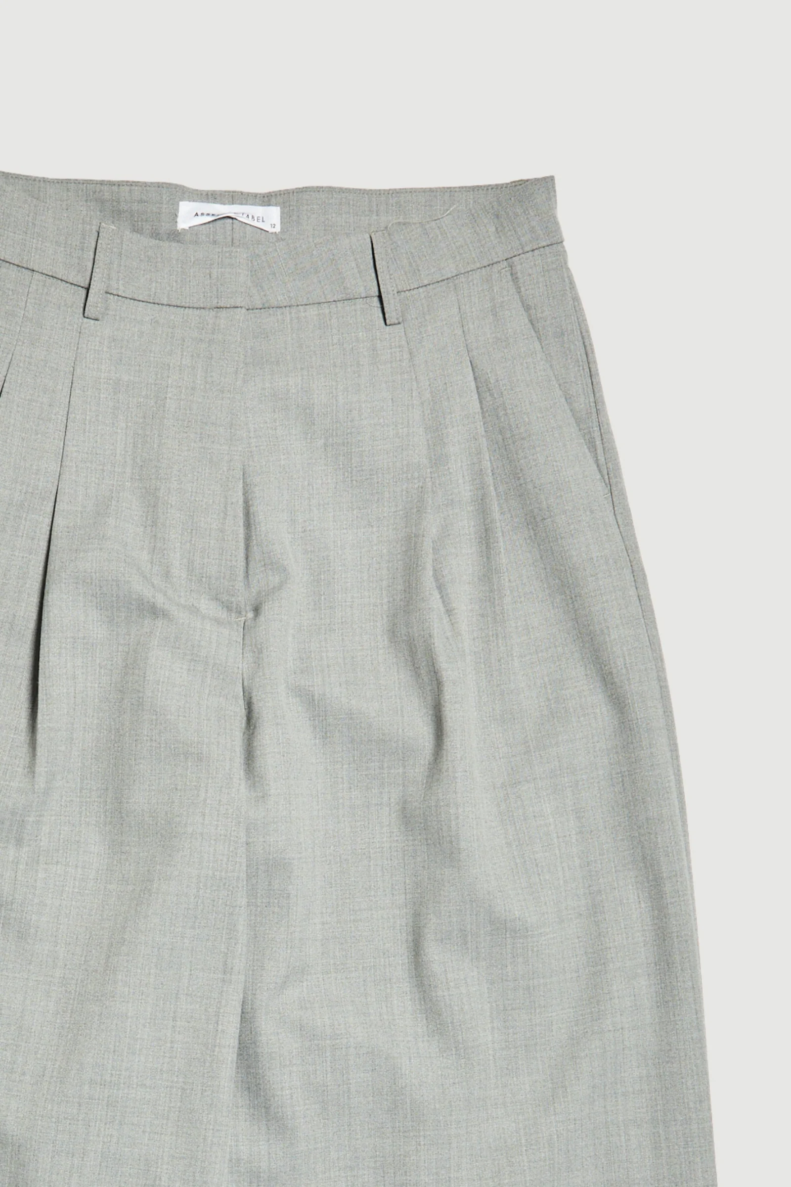 Re-Worn Womens Wool Blend Textured Pant